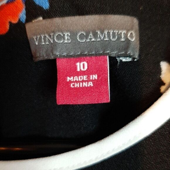 Vince Camuto Travelling Blooms Dress sz 10 - Picture 6 of 7